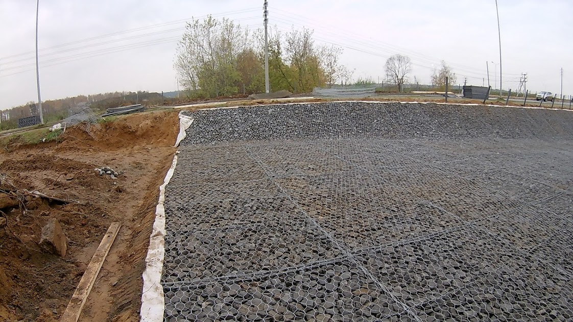 Габион матрац Рено ГСИ-М-6х2х0,3-С80-3,0-Ц